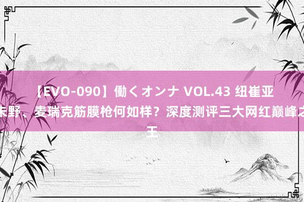 【EVO-090】働くオンナ VOL.43 纽崔亚、未野、麦瑞克筋膜枪何如样?深度测评三大网红巅峰之王