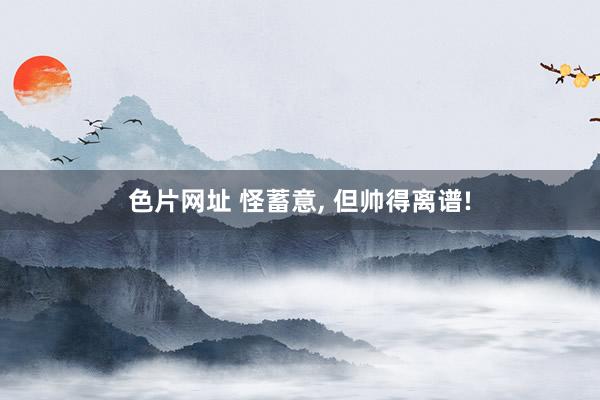色片网址 怪蓄意, 但帅得离谱!