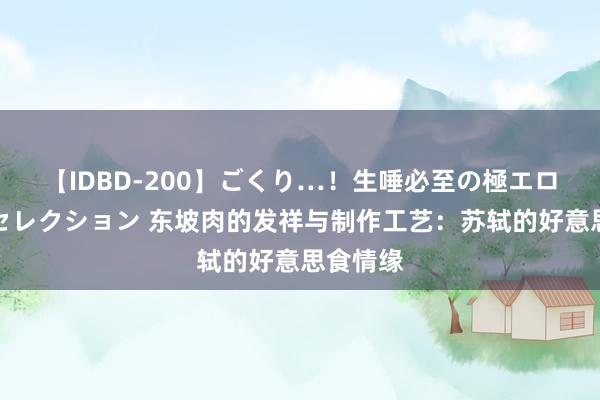 【IDBD-200】ごくり…!生唾必至の極エロボディセレクション 东坡肉的发祥与制作工艺:苏轼的好意思食情缘