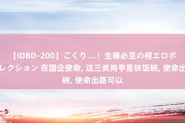 【IDBD-200】ごくり…!生唾必至の極エロボディセレクション 在国企使命, 这三类岗亭是铁饭碗, 使命出路可以