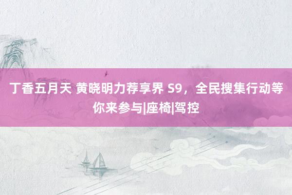 丁香五月天 黄晓明力荐享界 S9,全民搜集行动等你来参与|座椅|驾控