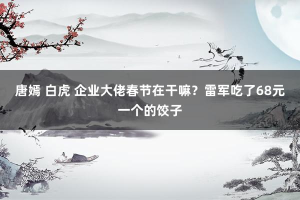 唐嫣 白虎 企业大佬春节在干嘛?雷军吃了68元一个的饺子