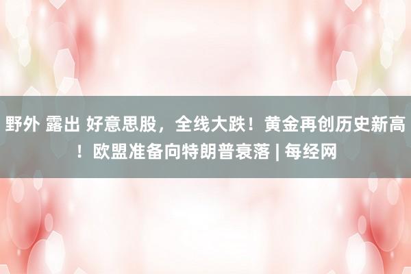野外 露出 好意思股,全线大跌!黄金再创历史新高!欧盟准备向特朗普衰落 | 每经网