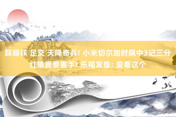 踩脚袜 足交 天降奇兵! 小米切尔加时飙中3记三分红输赢要害手! 乐福发推: 爱看这个